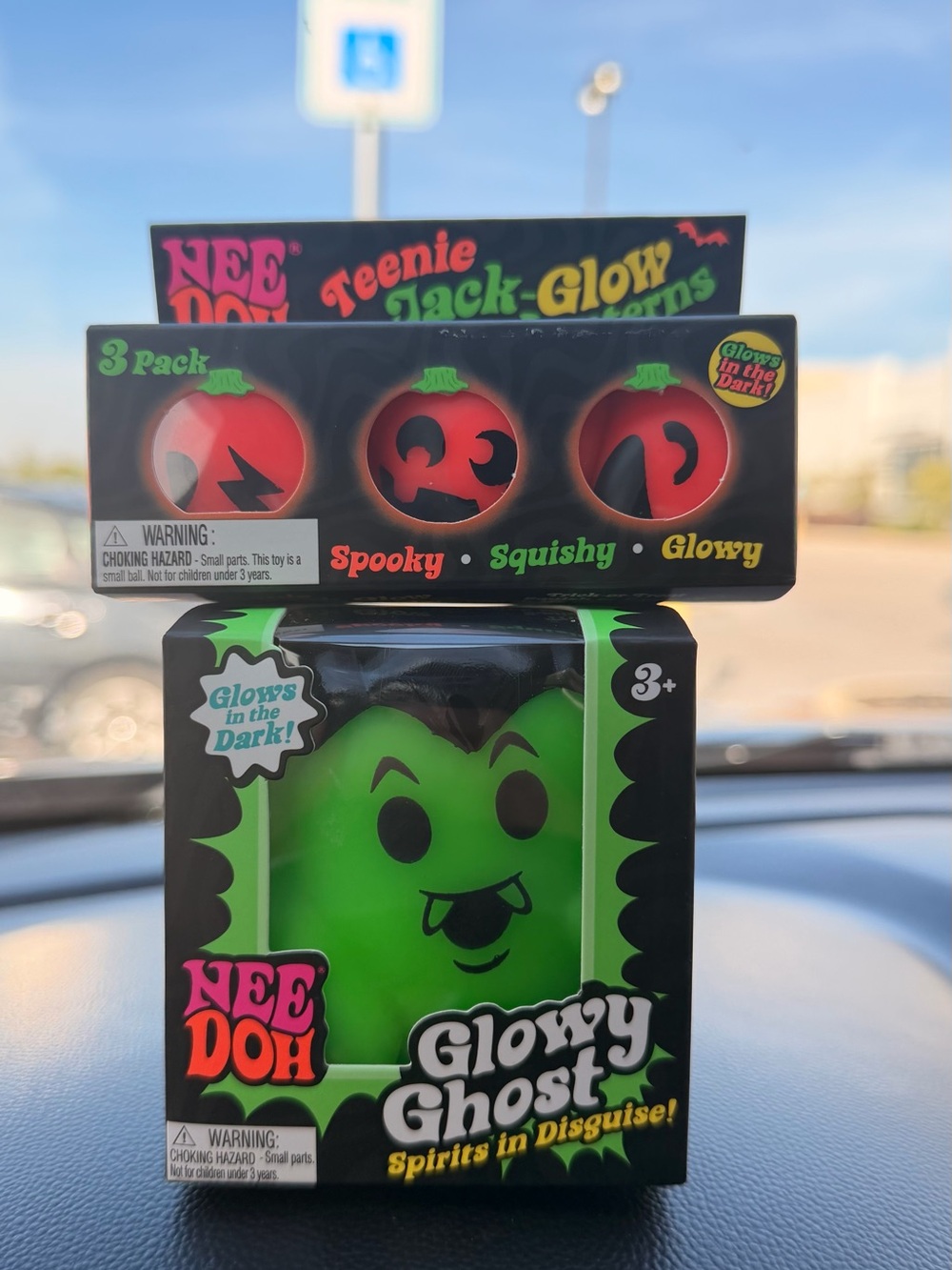 Needoh glowy ghost and teenie jack glow lanterns bundle